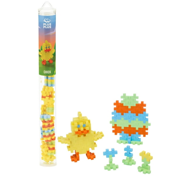 Juego de bloques de construcción PLUS PLUS 3D Puzzle de 70 piezas para pollitos