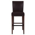 thumbnail image 2 of Milton Bonded Leather Bar Stool With Kickplate, Multiple Colors, 2 of 8