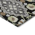 thumbnail image 4 of HomeRoots 597665 8 x 10 ft. Black, Gray & Brown Oriental Washable Indoor & Outdoor Rectangle Traditional Area Rug, 4 of 5