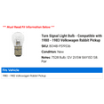 thumbnail image 2 of Turn Signal Light Bulb - Compatible with 1980 - 1983 Volkswagen Rabbit Pickup 1981 1982, 2 of 2