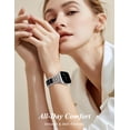 thumbnail image 7 of Wearlizer Compatible with Apple Watch Band for Women 38/40/41/42/44/45/46/49mm, Celtic Knot Stainless Steel Resin Bracelet Band, Dressy Chain Link Strap for iWatch Series 11/10/9/8/7/6/5/4/SE/Ultra, 7 of 7