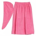 thumbnail image 3 of WALFRONT Women's Bath Wrap Set, Adjustable Bathing Bathrobe and Hair Drying Cap Spa Strapless Shower Towel Kits, 35.4 inch/90cm Length, Spa Towel,Wrap Towel, 3 of 8