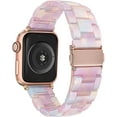 thumbnail image 2 of KOMI Band Replacement for Apple Watch 49mm 45mm 44mm 42mm 41mm 40mm 38mm Women Men Fashion Resin Wirstband Bracelet Strap for iWatch Ultra 2/1 Series 9 8 7 6 SE 5 4 3 2 1, 2 of 3