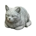 thumbnail image 1 of Figura de gato para jardín perfecl estatua de gato durmiendo, 1 of 8