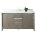 thumbnail image 3 of Vanity Art 60" Single Freestanding Bathroom Vanity with Sink and Engineered Marble Top, 3 of 13