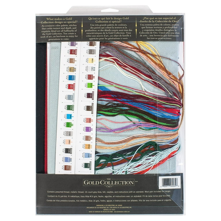 Dimensions, Set Point De Croix "Botte De Noël Traîneau", 40,6x30cm, € 25,60