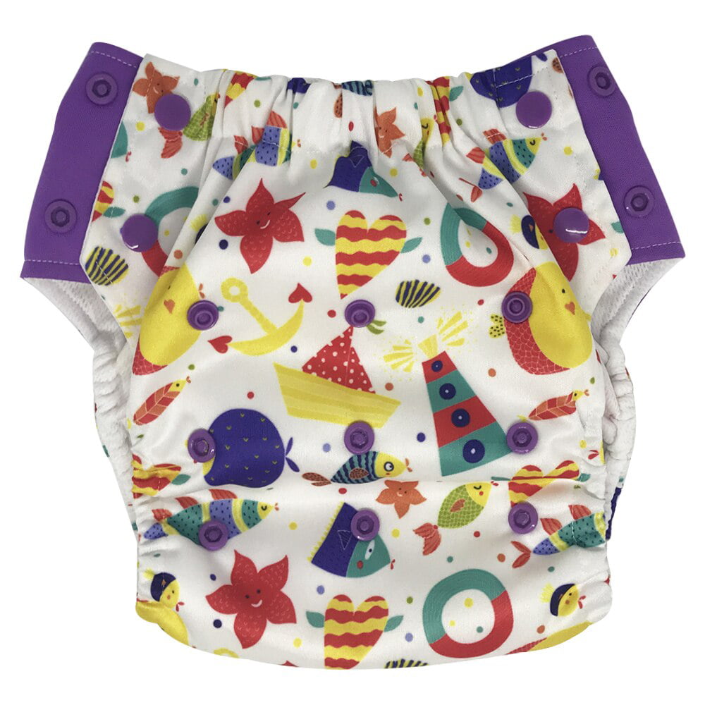 Swim Diaper Nappy Pants Adjuatable Reusable Infant Baby Toddler Fox Panada