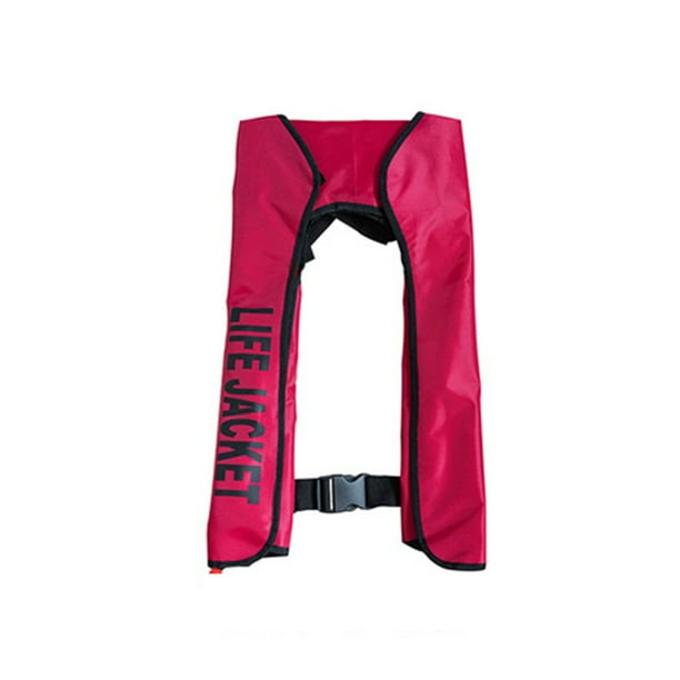 Chalecas salvavidas infladas automáticamente para adultos Traje de baño con cinta reflectante Builia grande Múltiples colores Resistencia a la presión Rojo AweSitey OD003395-06
