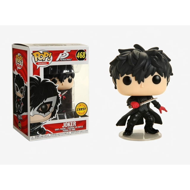 Figura Funko Persona 5 Joker (desenmascarado) Pop Chase 9,5 cm