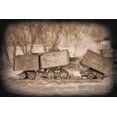 thumbnail image 2 of Johnson, George 32x23 White Modern Wood Framed Museum Art Print Titled - Mine Cars, 2 of 4