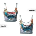 thumbnail image 5 of Kdxio Travel Around The World Print Workout Crop Tank Top for Women Racerback Yoga Tank Tops Athletic Sports Shirts Exercise Undershirts, 5 of 9