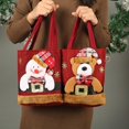 thumbnail image 4 of Doll Bags with Drawstring Cute Candy Apple Gift Bags Reusable Santa Claus,Snowman,Elk Deer,Bear Storage Bag Kids Holiday Christmas Eve Party Favor Merry Christmas (Snowman), 4 of 9