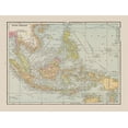 thumbnail image 2 of Cram 24x19 Black Ornate Wood Framed with Double Matting Museum Art Print Titled - Asia East Indies - Cram 1892, 2 of 4