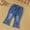 ZC-White-2025, variant on Distressed Jeans for Girl 1-6 Years High Waist Flare Jeans Retro Bootcut Denim Pants Summer Lounge Jeans with Pocket Kids Clothes