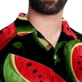 thumbnail image 5 of EMLLAR Casual Watermelon Button Down Button-Up Shirts (Unisex), 5 of 6
