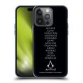 thumbnail image 1 of Head Case Designs Officially Licensed Assassin's Creed Legacy Typography Names Soft Gel Case Compatible with Apple iPhone 14 Pro, 1 of 7