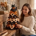 thumbnail image 5 of STIJGGN DIY Halloween Quilted Fabric Tree Kit, Pre-cut Patchwork Fabric Assembly, Autumn Home Decor & Creative Holiday Gift (Black Cat), 5 of 6