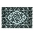 thumbnail image 3 of Celtic Cutting Board, Filigree Style Endless Celtic Knot Pattern with Abstract Style Floral Petals, Decorative Tempered Glass Cutting and Serving Board, Small Size, Black and White, by Ambesonne, 3 of 5
