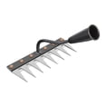 thumbnail image 4 of LOVIVER Garden Hoe Multifunctional Manual Agricultural Tool for Farming Digging Yard 8 Tooth Rake, 4 of 8