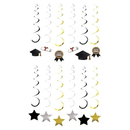 

1 Set Graduation Ceremony Pvc Spiral Pendant Graduation Party Spiral Decor