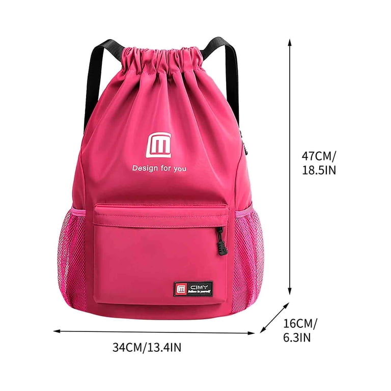 gym mini backpack Love and Sweat Cinch Backpack, bag, cinch bag, small gym bag padded laptop sleeve and water Small Black 25L Gym BackPack