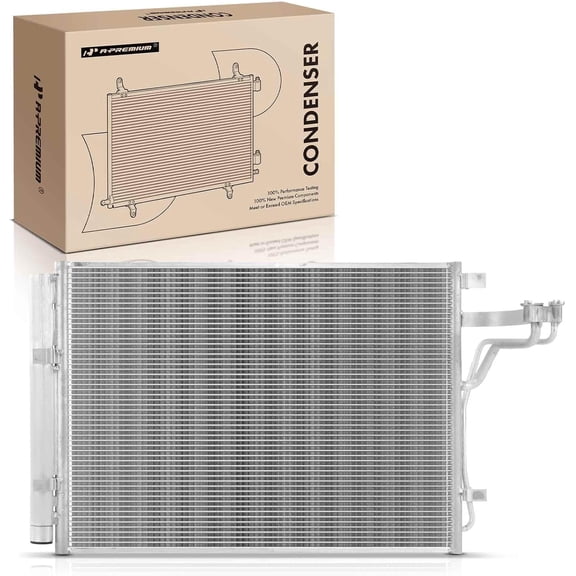 A-Premium Air Conditioning A/C Condenser Compatible with Kia Soul 2017 2018 2019 1.6L 2.0L, Replace# 97606B2800