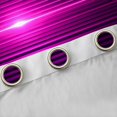 thumbnail image 4 of Manfei Gradient Horizontal Line Blackout Curtains, Glowing Neon Light Curtains Pack of 2 (42x84 Each), Purple and Black, 4 of 6