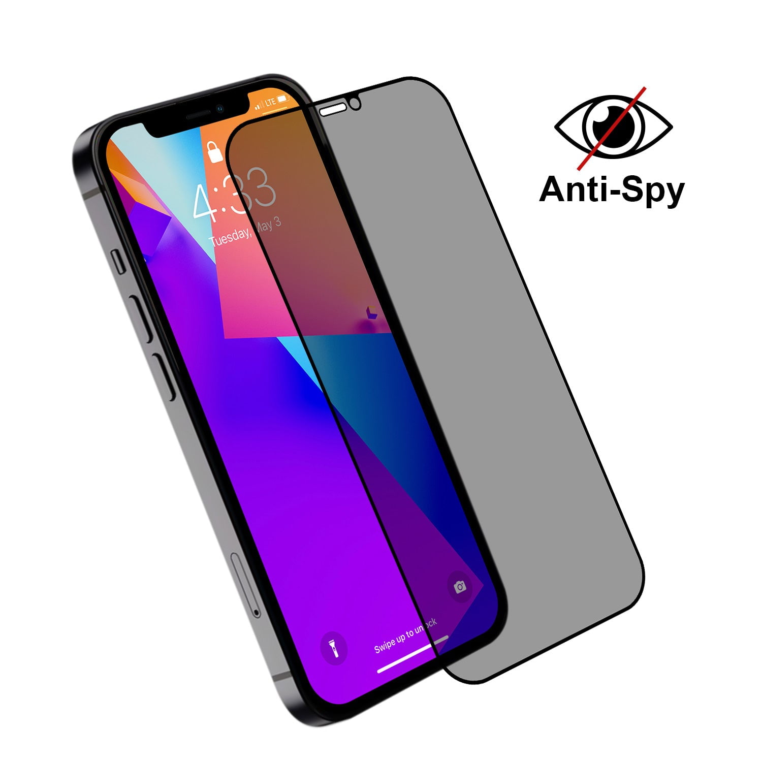 iPhone 12 Mini Screen Protector Privacy Tempered Glass