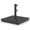 black, variant on Umbrella Base 42lbs with Stainless Steel Umbrella Tube, Heavy Duty Square Metal -in Cement Umbrella Stand, Black