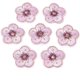 thumbnail image 1 of 10 parches autoadhesivos de tela no tejida con bordado computarizado, con hilo de poliéster, accesorios para disfraces, flor violeta, 32 x 33 x 2 mm, 1 of 3