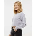 thumbnail image 2 of Independent Trading Co. AFX24CRPC Women's Lightweight Crop Crew Neck-Grey Heather-XS, 2 of 5