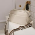 thumbnail image 1 of Ruifaya Bolso de hombro para mujer, bolso bandolera de cuero con correa ancha, 1 of 7