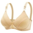 thumbnail image 2 of Women's Wireless Bra Soft Breathable Wirefree Everyday Bras for Women Comfort Daily Wear | CSEONE,Beige L, 2 of 3