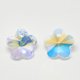 thumbnail image 2 of K9 Glass Rhinestone Charms Flower Crystal AB 10x10x5mm Hole: 1mm, 2 of 2