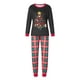 thumbnail image 2 of Pijamas navideños a juego Fiomva para la familia, pijamas estampados bonitos para las vacaciones, ropa de dormir navideña con capucha para parejas/niños, 2 of 8