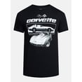 thumbnail image 5 of Chevrolet Corvette Men's and Big Men's Graphic Tee with Short Sleeves, Sizes S-3XL, 5 of 5
