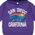 thumbnail image 3 of Inktastic San Diego California Bear Sunset Toddler Hoodie, 3 of 4