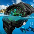 thumbnail image 2 of Reloj para hombre para exteriores, reloj electrónico deportivo multifuncional personalizado, reloj de tendencia para estudiantes, 2 of 2