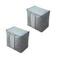 thumbnail image 1 of PRETXORVE Large Storage, Storage Bins Foldable Organizer Storage Containers with Handles Thick Fabric For, Blanket, Comforters, Bed, 1 of 3