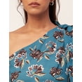 thumbnail image 6 of Moomaya Tie-Up One Shoulder Tops For Women, Sleeveless Printed Summer Crop Top, 6 of 8