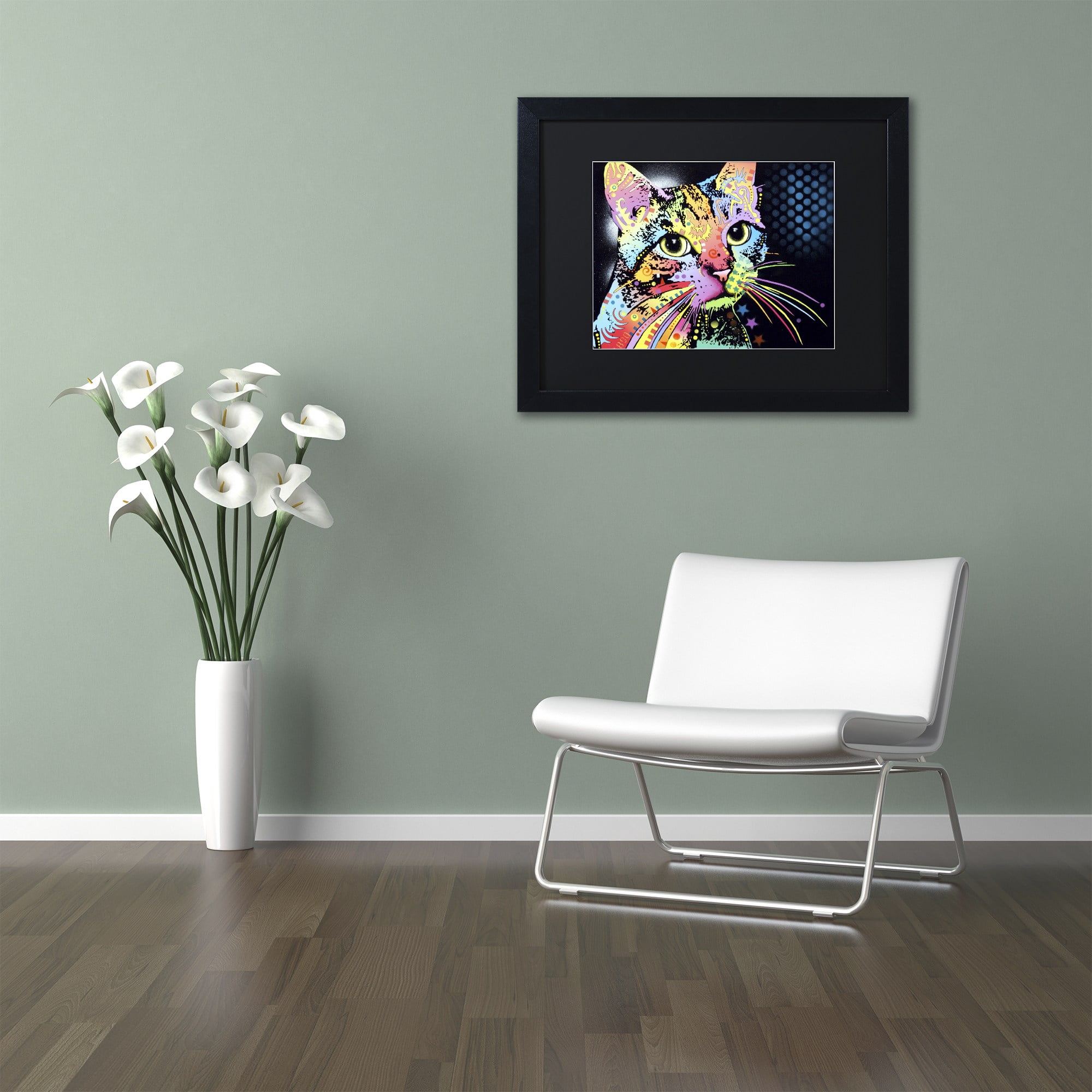 Trademark Fine Art "Catillac New" Canvas Art by Dean Russo, Black Matte, Black Frame