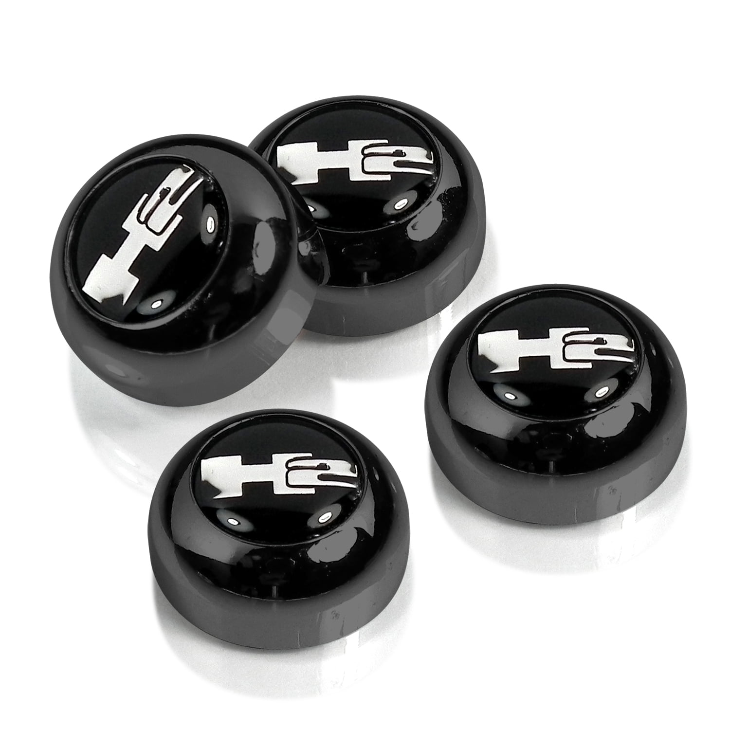 Hummer H2 Logo License Plate, License Frame Black Screw Covers