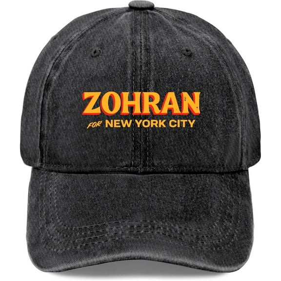 Zohran Mamdani Hats for Mens Baseball Caps Low Washed Ball Caps Cotton