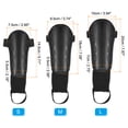 thumbnail image 2 of Soccer Shin Guards with Ankle Support, L EVA Cushion Protection Calf Protective Gear Pads, Black, 1 Pair, 2 of 6