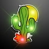 FlashingBlinkyLights Cactus Flashing Blinking Light Up Body Lights Pins