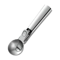 ACDANC Ice Cream Scoop with Trigger,Stainless Steel,Heavy Duty Metal Scoop Spoon,Dishwasher Safe,Perfect for Frozen Yogurt,Gelatos,Sundaes,Silver