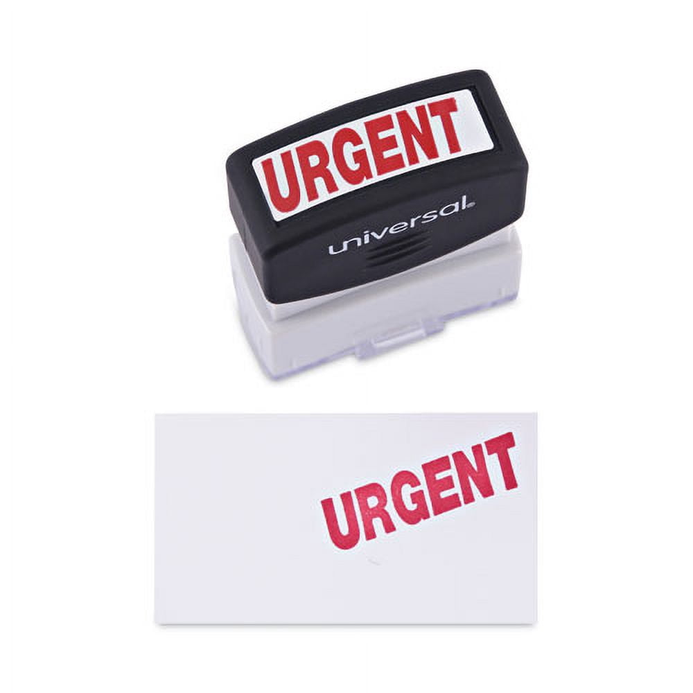Message Stamp, Urgent, Pre-Inked One-Color, Red | Bundle of 10 Each
