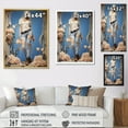 thumbnail image 4 of Designart "Stylish Denim Woman II" Fashion Floater Framed Canvas Prints, 4 of 5