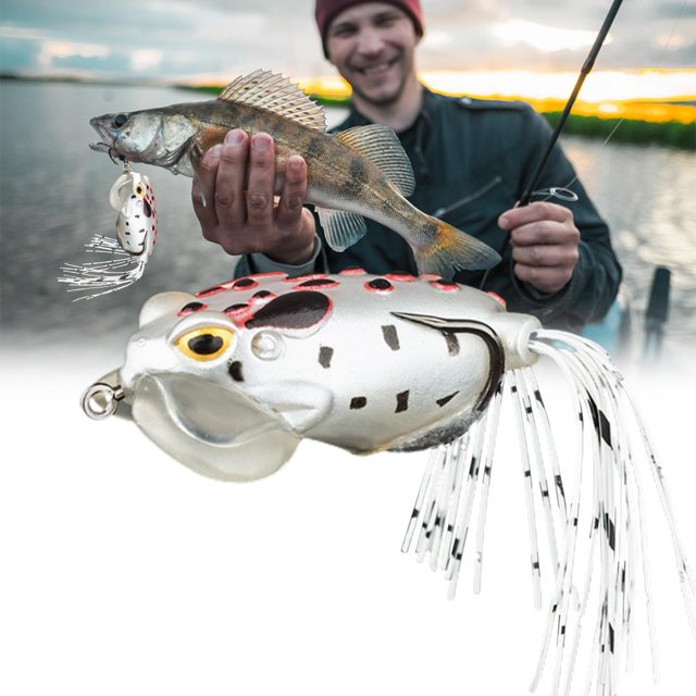 Señuelo De Rana De Alta Flotabilidad, Cebo Biónico De Pesca De Silicona, Señuelo De Pesca De Diseño Realista qarigey OD015130-05