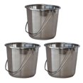 thumbnail image 4 of AmeriHome SSB132SET Ensemble de Petits Seaux en Acier Inoxydable 3 Pcs, 4 of 4